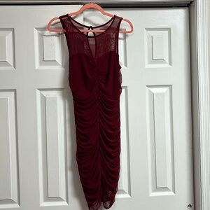 Bailey Blue Juniors Maroon Sleeveless Mini Dress L